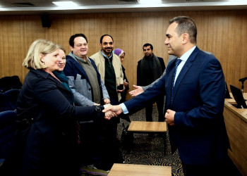 On the second day of his visit to Ain Shams University, a delegation from the German Philipp Marburg University visits the University's Information Technology Center