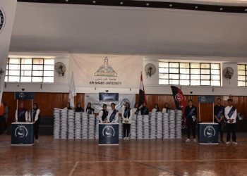 The Students for Egypt family at Ain Shams University launches the "Students of Goodness in the Month of Goodness " initiative to support the unable