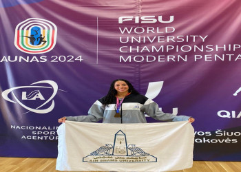 Ain Shams University wins the bronze medal in the World University Championships in Modern Pentathlon