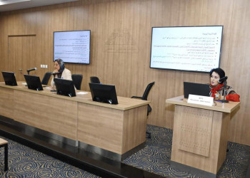 The Vice President of Ain Shams University for Community Service and Environmental Development is witnessing a meeting to increase the accredited faculties at the university