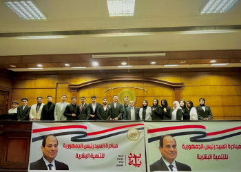 Within "The New Beginning Initiative for Human Development"...A student delegation from Ain Shams University participates in a lecture entitled "Comprehensive Legal Awareness"