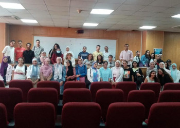 An introductory meeting for the Spanish Department of the Credit Hours System at the Faculty of Al-Alsun