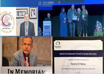 Ain Shams University congratulates Prof. Neven El Nahhas for winning the World Stroke Organization Award in its sixteenth round 2024