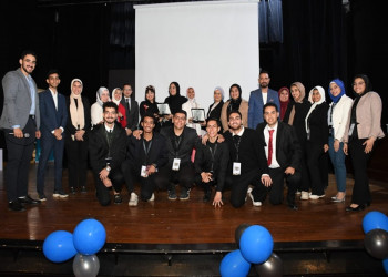 The conclusion of the training forum for preparing media cadres at Ain Shams University