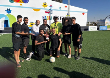 Ain Shams University wins first and second place in the five-a-side football and beach volleyball championships at El Alamein Festival