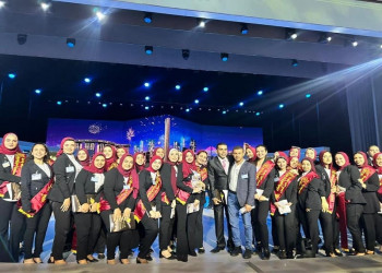 Participation of Ain Shams University students in the activities of the 38th Armed Forces Educational Symposium, honored by the President of the Republic