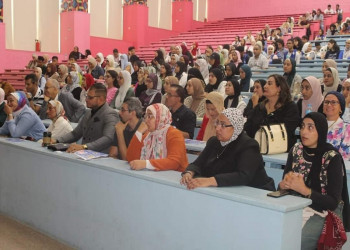 An orientation meeting for new students at the Faculty of Arts