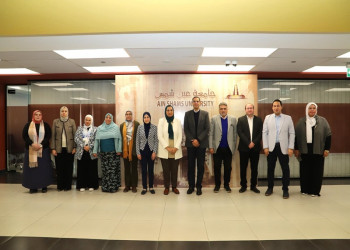 The Vice President of Ain Shams University Receives a delegation of USAID