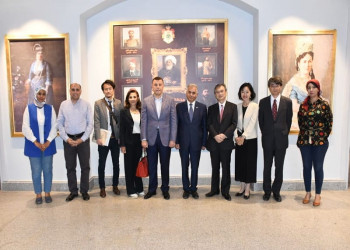 The Japanese ambassador in Cairo visits the Zaffran Museum at Ain Shams University