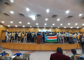 The annual ceremony to receive new South Sudanese students at the Faculty of Law